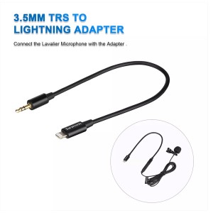 میکروفون یقه ای با سیم سارامونیک مدل LavMicro U1B رابط Lightning